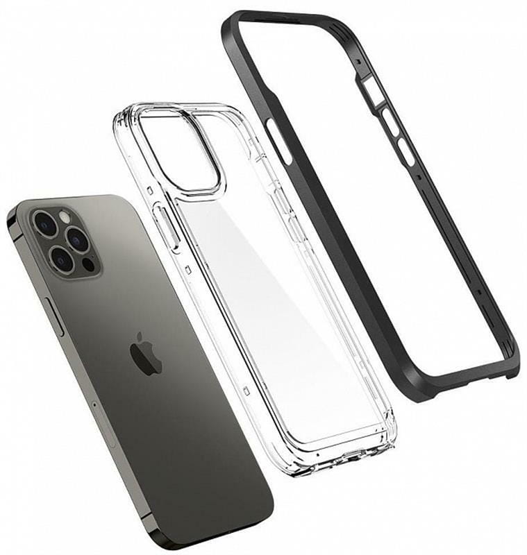 Чехол-накладка Spigen Neo Hybrid для Apple iPhone 12 Pro Max Crystal Black (ACS01622)