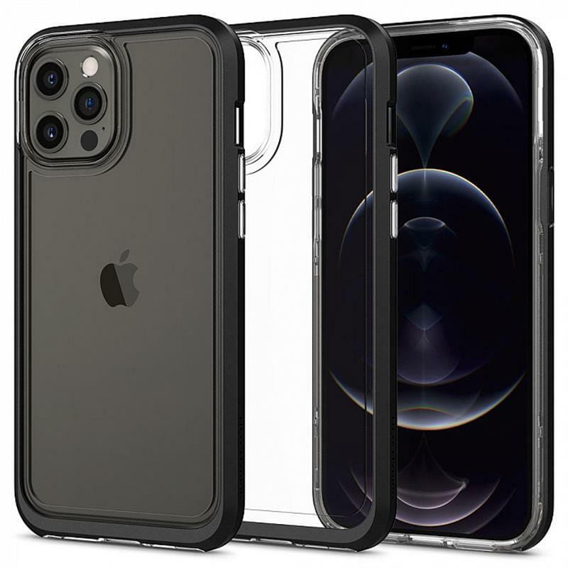 Чехол-накладка Spigen Neo Hybrid для Apple iPhone 12 Pro Max Crystal Black (ACS01622)