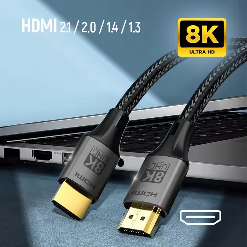 Кабель ColorWay HDMI-HDMI V2.1 8K 2м, Black (CW-CBHD088-BK)