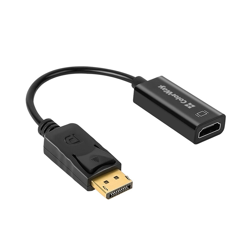Адаптер Colorway DisplayPort - HDMI (M/F) 4K/30 Гц Black (CW-AD-DPHD)