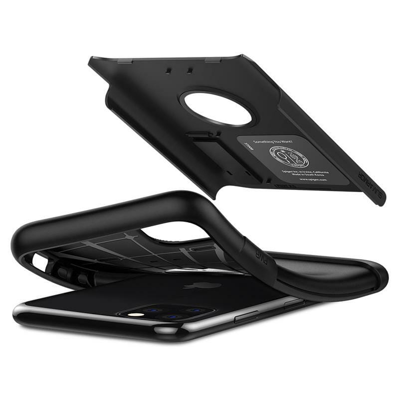 Чeхол-накладка Spigen Slim Armor для Apple iPhone 11 Pro Black (077CS27099)
