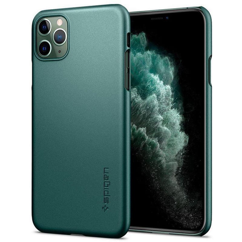 Чехол-накладка Spigen Thin Fit для Apple iPhone 11 Pro Max Green (ACS00410)
