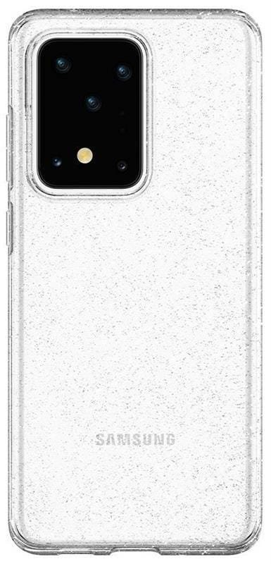 Чехол-накладка Spigen Liquid Crystal Glitter для Samsung Galaxy S20 Ultra SM-G988 Crystal Quartz (ACS00710)
