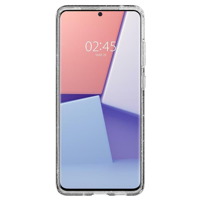 Чехол-накладка Spigen Liquid Crystal Glitter для Samsung Galaxy S20 Ultra SM-G988 Crystal Quartz (ACS00710)