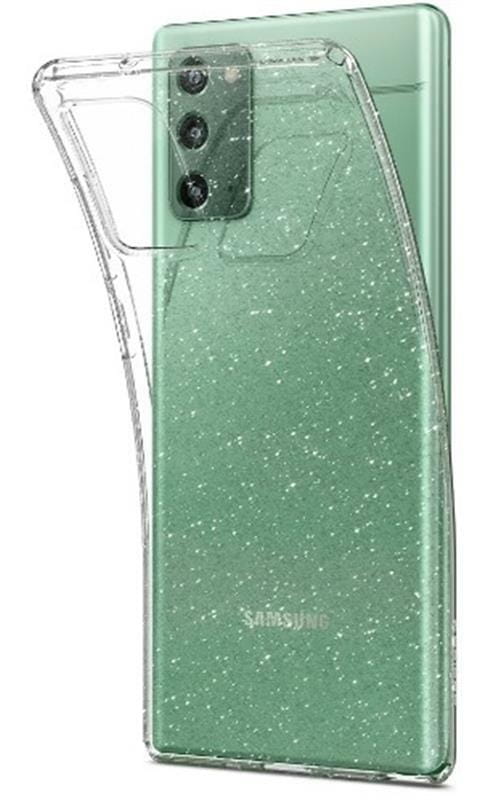 Чехол-накладка Spigen Liquid Crystal Glitter для Samsung Galaxy Note20 SM-N980 Crystal Quartz (ACS01416)