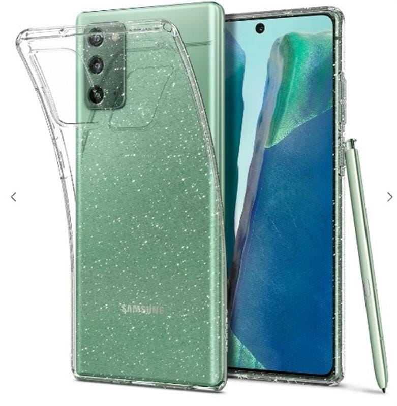 Чехол-накладка Spigen Liquid Crystal Glitter для Samsung Galaxy Note20 SM-N980 Crystal Quartz (ACS01416)