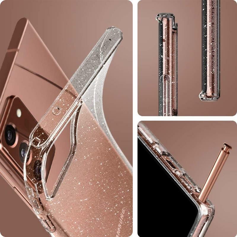 Чехол-накладка Spigen Liquid Crystal Glitter для Samsung Galaxy Note20 Ultra SM-N985 Crystal Quartz (ACS01390)
