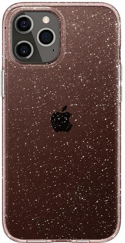 Чехол-накладка Spigen Liquid Crystal Glitter для Apple iPhone 12/12 Pro Rose Quartz (ACS01699)