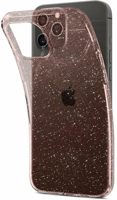 Чехол-накладка Spigen Liquid Crystal Glitter для Apple iPhone 12/12 Pro Rose Quartz (ACS01699)
