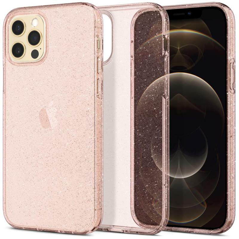 Чехол-накладка Spigen Liquid Crystal Glitter для Apple iPhone 12/12 Pro Rose Quartz (ACS01699)