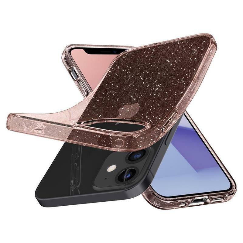 Чехол-накладка Spigen Liquid Crystal Glitter для Apple iPhone 12 Mini Rose Quartz (ACS01742)
