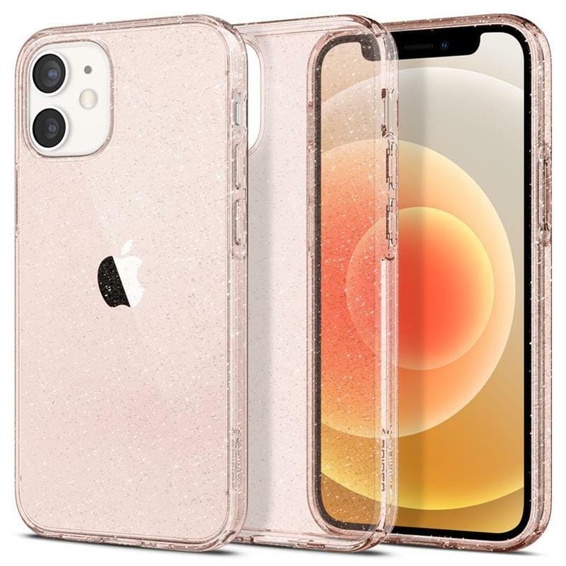 Чехол-накладка Spigen Liquid Crystal Glitter для Apple iPhone 12 Mini Rose Quartz (ACS01742)