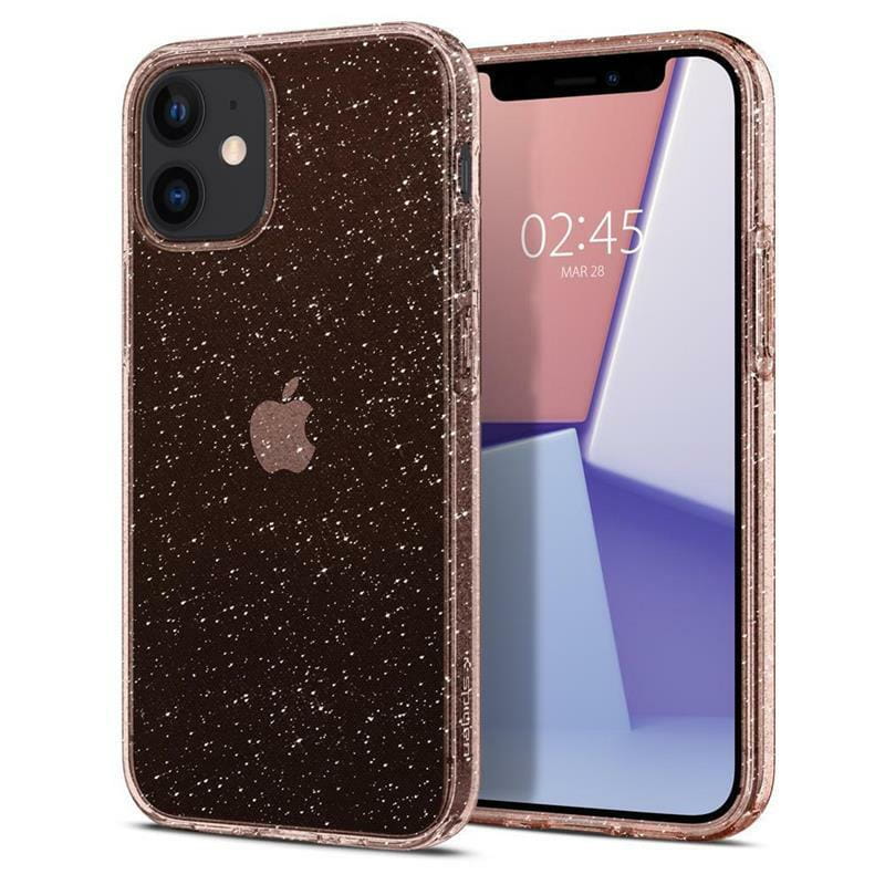 Чехол-накладка Spigen Liquid Crystal Glitter для Apple iPhone 12 Mini Rose Quartz (ACS01742)