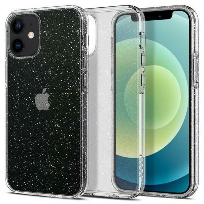 Чехол-накладка Spigen Liquid Crystal Glitter для Apple iPhone 12 Mini Crystal Quartz (ACS01741)