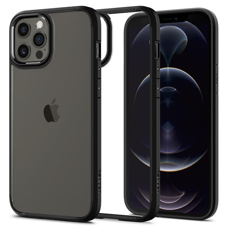 Чехол-накладка Spigen Crystal Hybrid для Apple iPhone 12 Pro Max Matte Black (ACS01477)