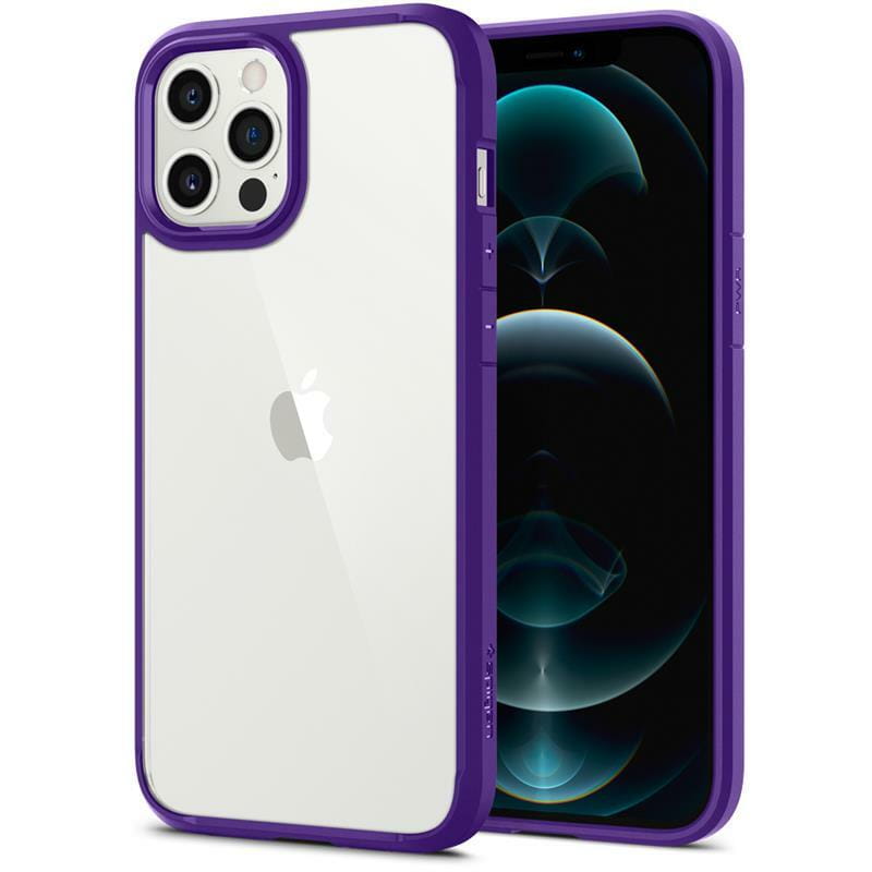 Чехол-накладка Spigen Crystal Hybrid для Apple iPhone 12 Pro Max Hydrangea Purple (ACS01478)