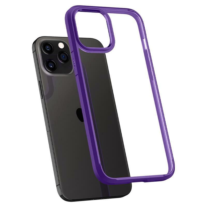 Чехол-накладка Spigen Crystal Hybrid для Apple iPhone 12 Pro Max Hydrangea Purple (ACS01478)