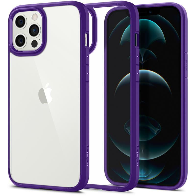 Чехол-накладка Spigen Crystal Hybrid для Apple iPhone 12 Pro Max Hydrangea Purple (ACS01478)