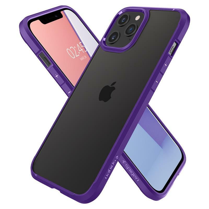Чехол-накладка Spigen Crystal Hybrid для Apple iPhone 12 Pro Max Hydrangea Purple (ACS01478)