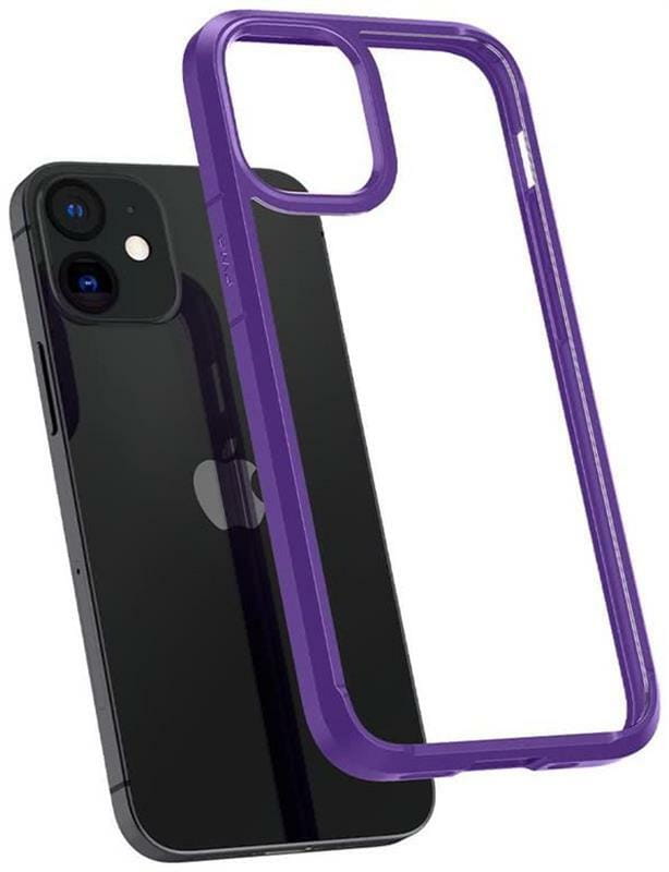 Чехол-накладка Spigen Crystal Hybrid для Apple iPhone 12 Mini Hydrangea Purple (ACS01544)
