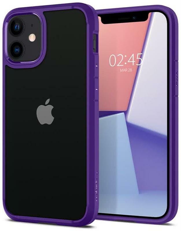 Чехол-накладка Spigen Crystal Hybrid для Apple iPhone 12 Mini Hydrangea Purple (ACS01544)