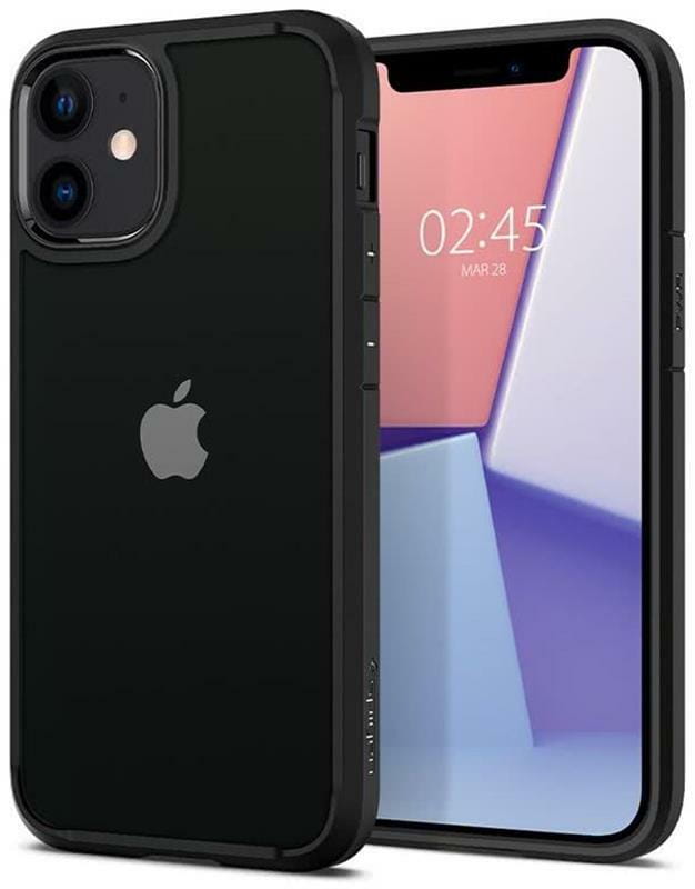 Чехол-накладка Spigen Crystal Hybrid для Apple iPhone 12 Mini Matte Black (ACS01543)