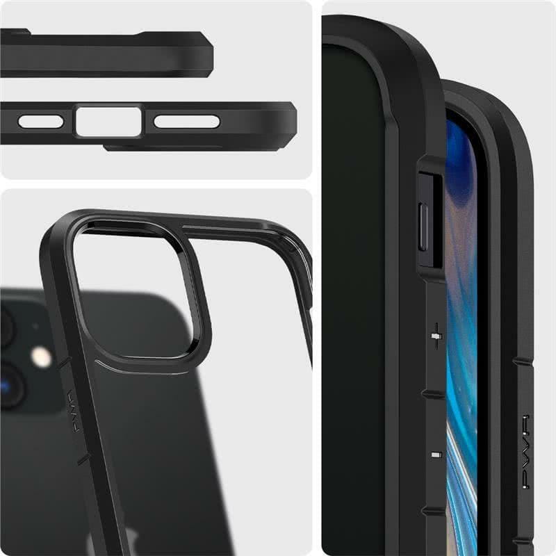 Чехол-накладка Spigen Crystal Hybrid для Apple iPhone 12 Mini Matte Black (ACS01543)