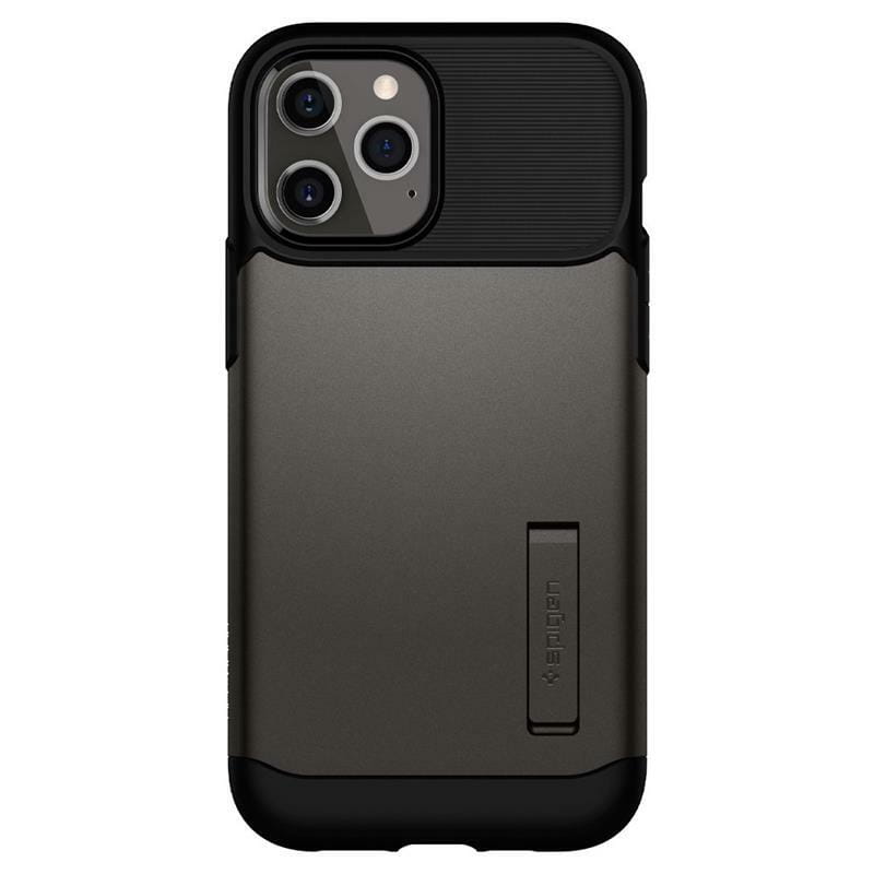 Чeхол-накладка Spigen Slim Armor для Apple iPhone 12 Pro Max Gunmetal (ACS01480)