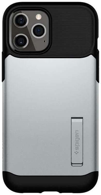Чeхол-накладка Spigen Slim Armor для Apple iPhone 12 Pro Max Satin Silver (ACS01482)