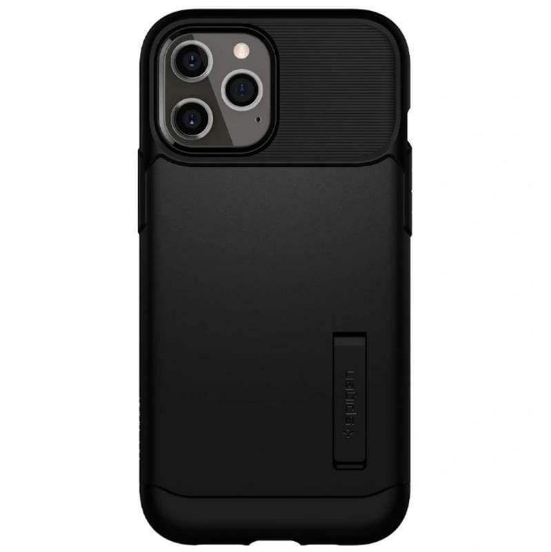 Чeхол-накладка Spigen Slim Armor для Apple iPhone 12 Pro Max Black (ACS01479)