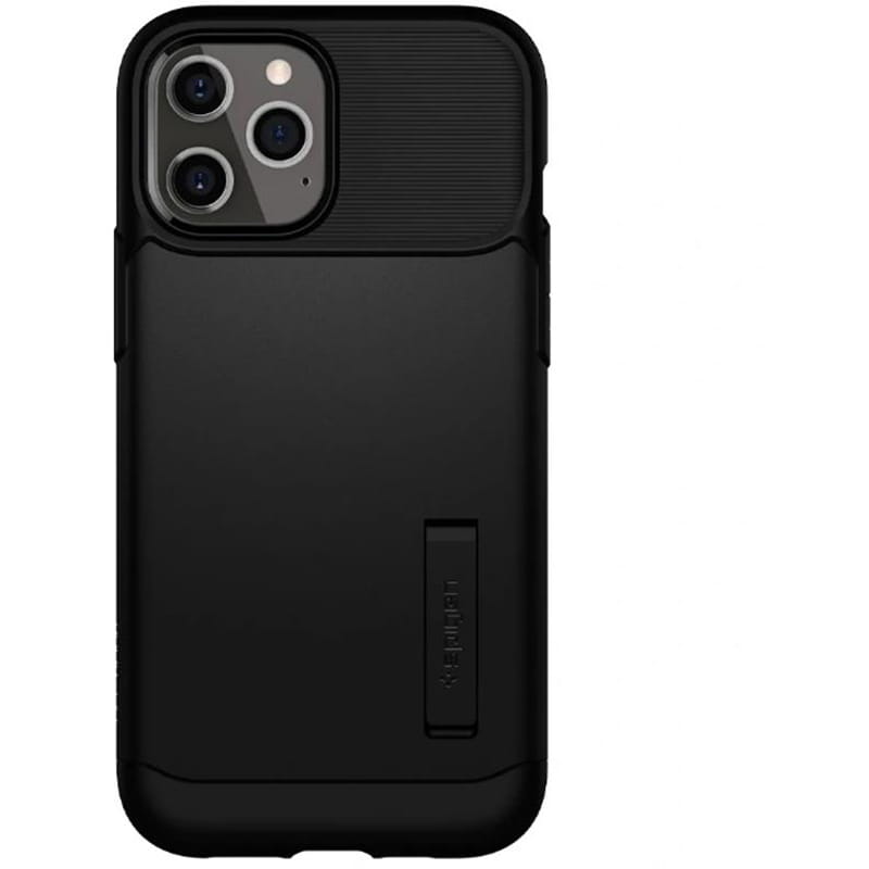 Чeхол-накладка Spigen Slim Armor для Apple iPhone 12 Pro Max Black (ACS01479)