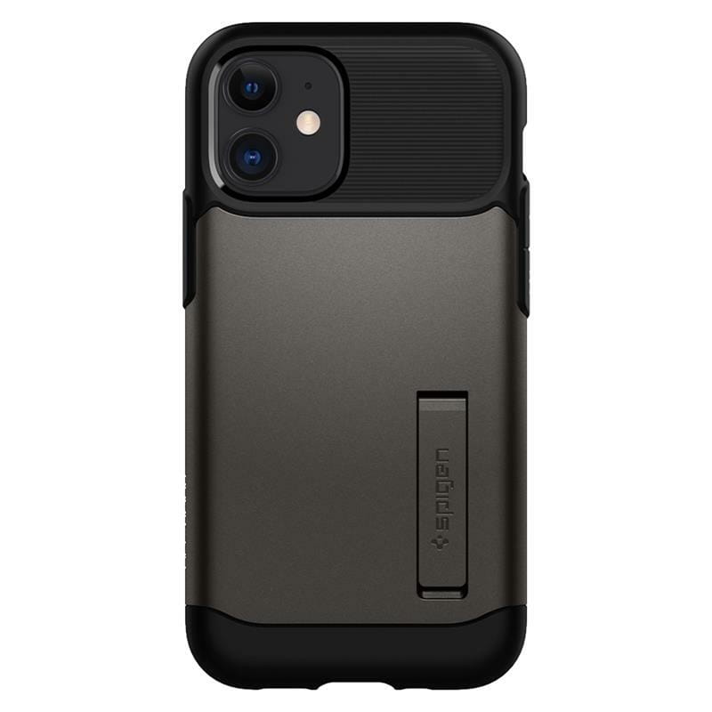 Чeхол-накладка Spigen Slim Armor для Apple iPhone 12 Mini Gunmetal (ACS01546)