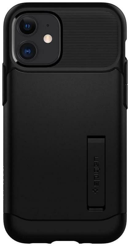 Чeхол-накладка Spigen Slim Armor для Apple iPhone 12 Mini Black (ACS01545)