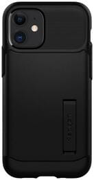 Чeхол-накладка Spigen Slim Armor для Apple iPhone 12 Mini Black (ACS01545)