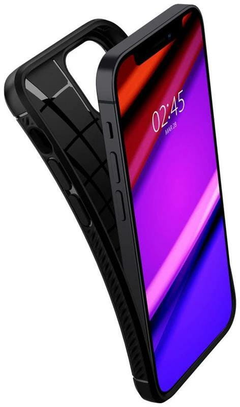 Чехол-накладка Spigen Rugged Armor для Apple iPhone 12 Mini Matte Black (ACS01743)