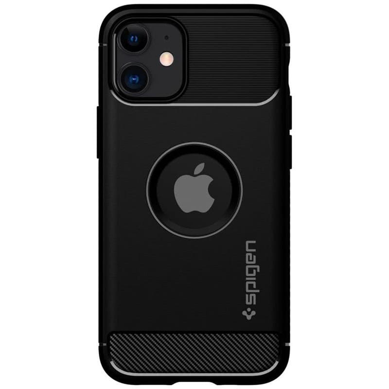 Чехол-накладка Spigen Rugged Armor для Apple iPhone 12 Mini Matte Black (ACS01743)