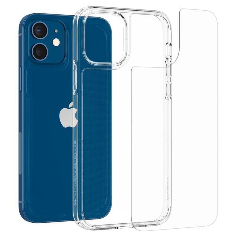 Чехол-накладка Spigen Quartz Hybrid для Apple iPhone 12 Mini Crystal Clear (ACS01748)