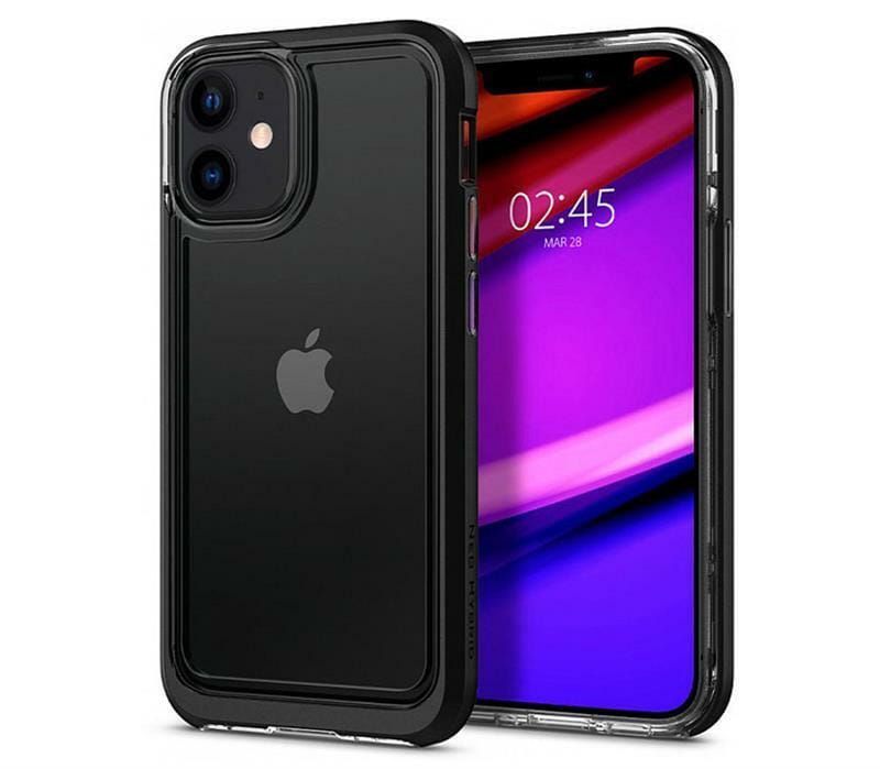 Чехол-накладка Spigen Neo Hybrid для Apple iPhone 12 Mini Crystal Black (ACS01749)