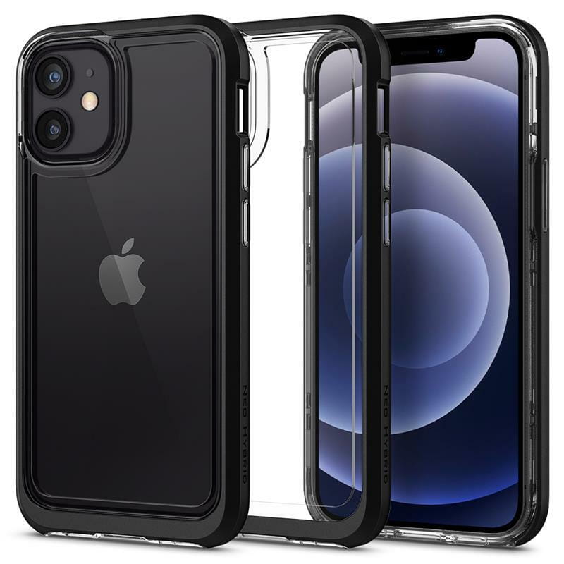 Чехол-накладка Spigen Neo Hybrid для Apple iPhone 12 Mini Crystal Black (ACS01749)