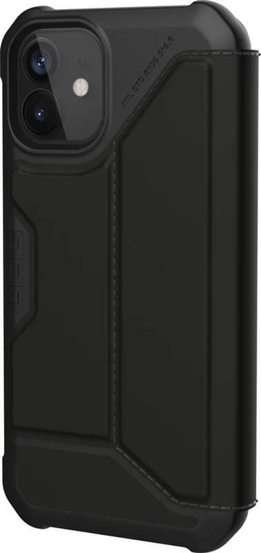 Чехол-книжка Urban Armor Gear Metropolis для Apple iPhone 12 Mini PU SATN Black (112346113840)