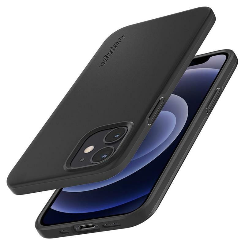 Чехол-накладка Spigen Thin Fit для Apple iPhone 12 Mini Black (ACS01739)