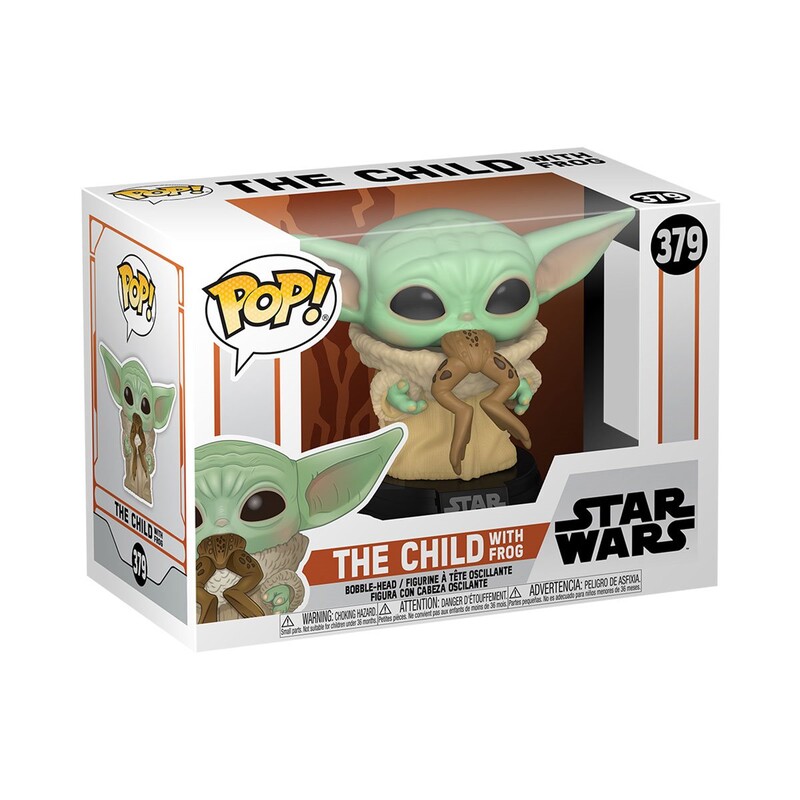 Колекційна фігурка Funko POP Star Wars: Mandalorian - The Child w/frog (5908305247562)