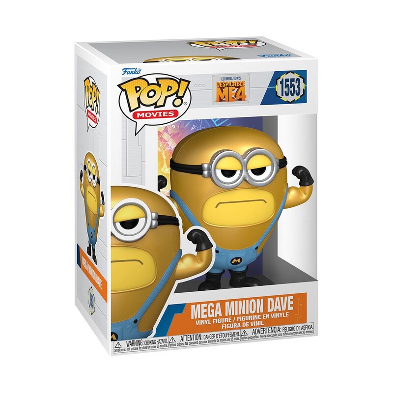 Колекційна фігурка Funko POP Movies: Despicable Me 4 - Mega Minion Dave (5908305248354)