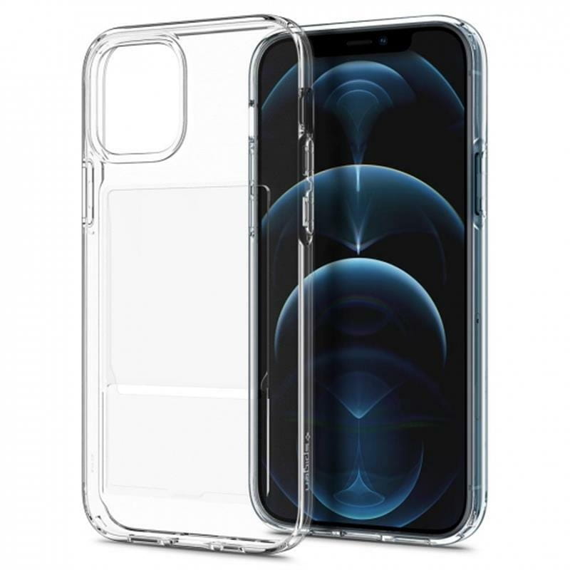 Чохол-накладка Spigen Crystal Slot для Apple iPhone 12/12 Pro Crystal Clear (ACS02576)