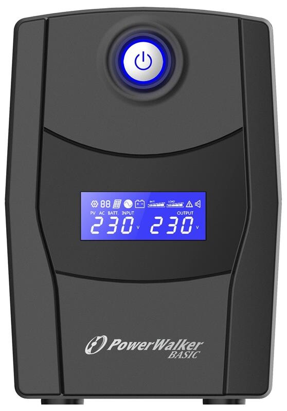ДБЖ PowerWalker Basic VI 1000 STL 1000VA, 2xSchuko, USB (10121074)
