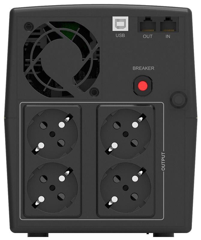 ДБЖ PowerWalker Basic VI 1500 STL 1500VA, 4xSchuko, USB (10121076)