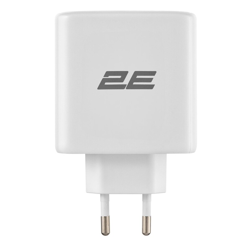 Сетевое зарядное устройство 2E USB-C Wall Charger GaN 65W White (2E-WC3USB65W-W)