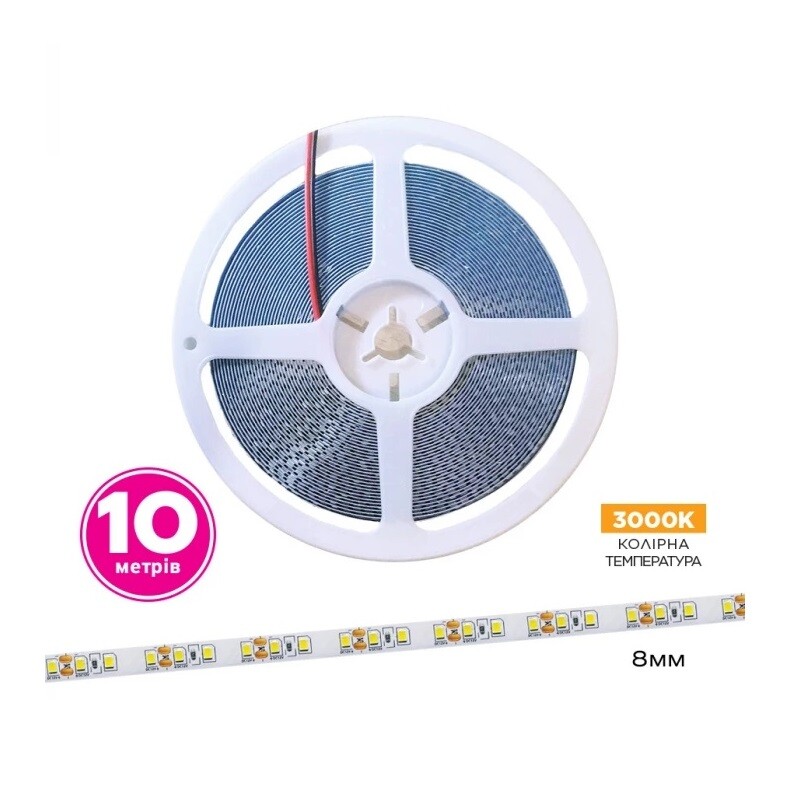 Светодиодная лента ELM 2835 120LED IP20 3000K 10м (19-0009-10)