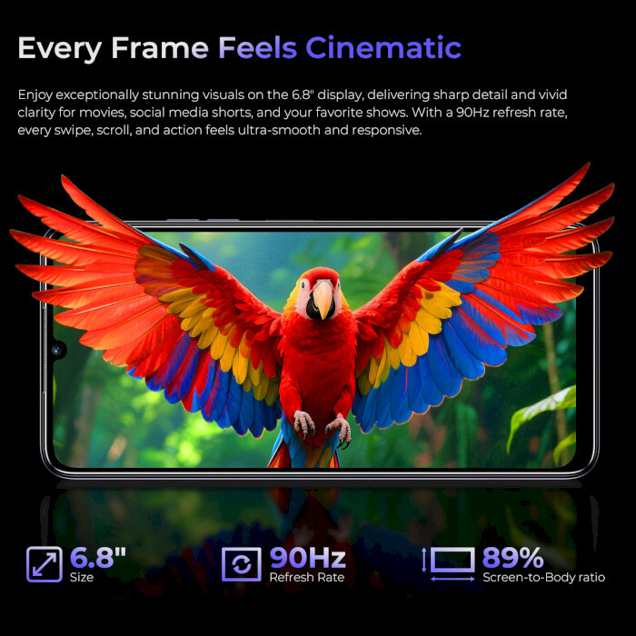 Смартфон Oukitel C6 12/512GB Purple (6941749823854)