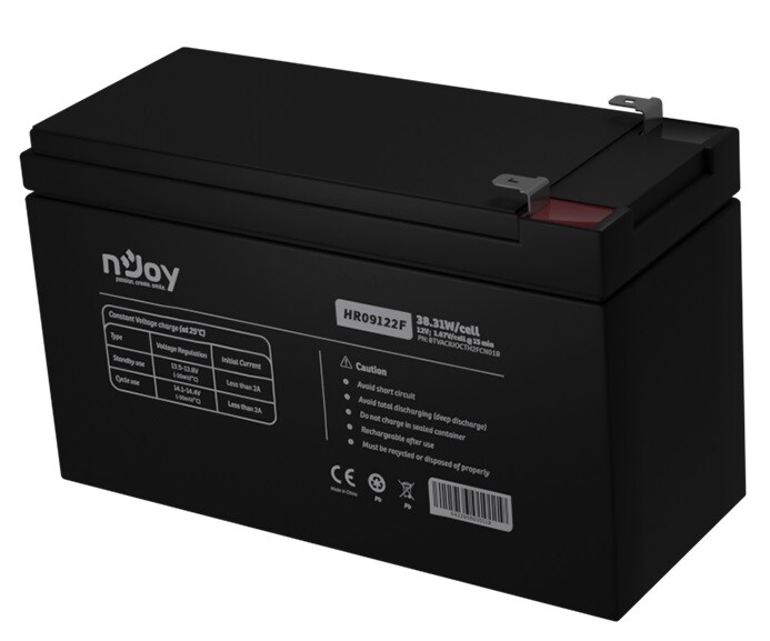 Аккумуляторная батарея Njoy HR09122F 12V 9AH (BTVACIUOCTD2FBT01B) AGM